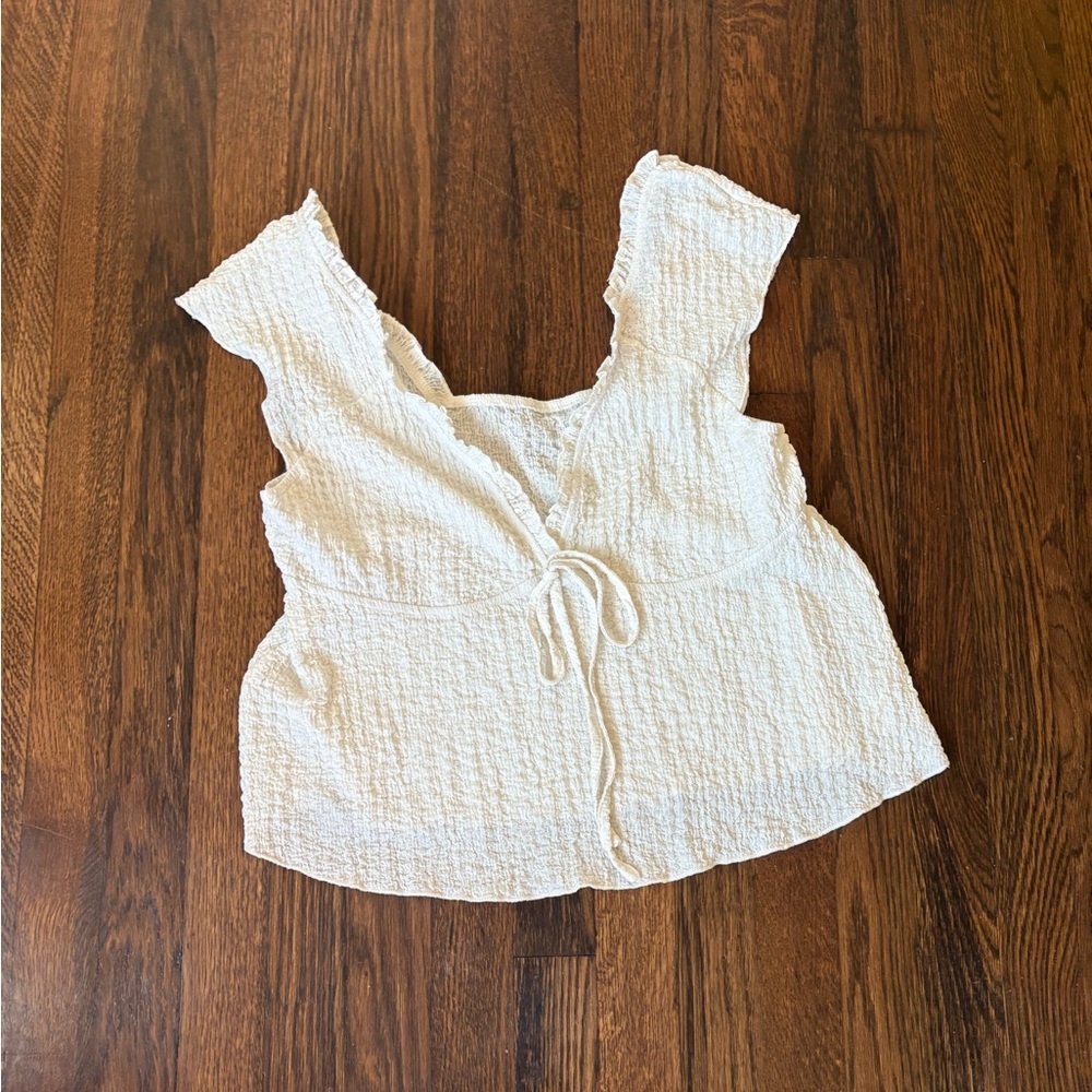 Cupshe white blouse